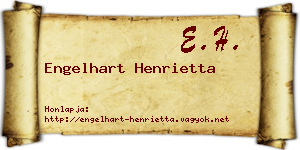 Engelhart Henrietta névjegykártya